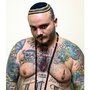 All of Balber's subjects, including "Tony," agreed to be photographed wearing a yarmulke. It is the same yarmulke Balber wore at his Bar Mitzvah.