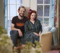 Blodgett lives with her husband Jonathan Goetz in a three-bedroom bungalow in Kansas City, Kan. The couple shares a love of design, barbecue, and the movie "Ghostbusters."